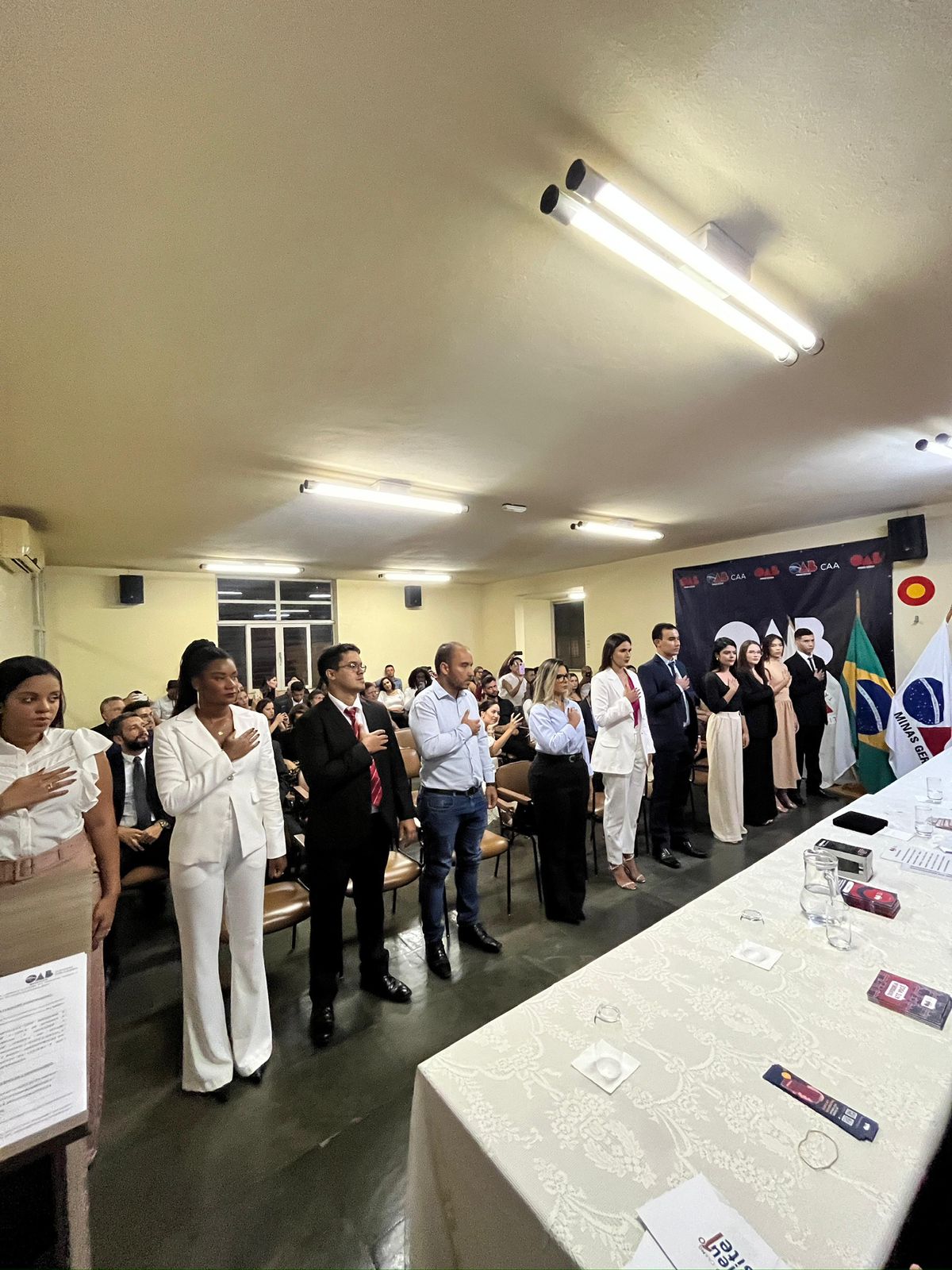 Ocorreu em 24/04 Solenidade de entrega de carteiras, posse de membros comissões e CAA,e homenagem